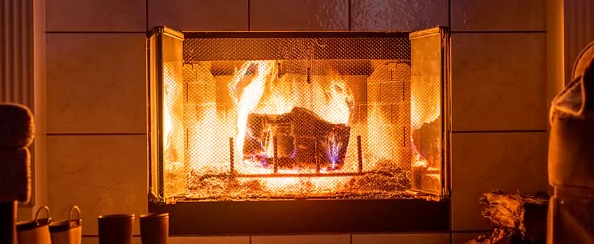 Mendota Hearth Landscape Fireplace Installation in Jollyville, Texas